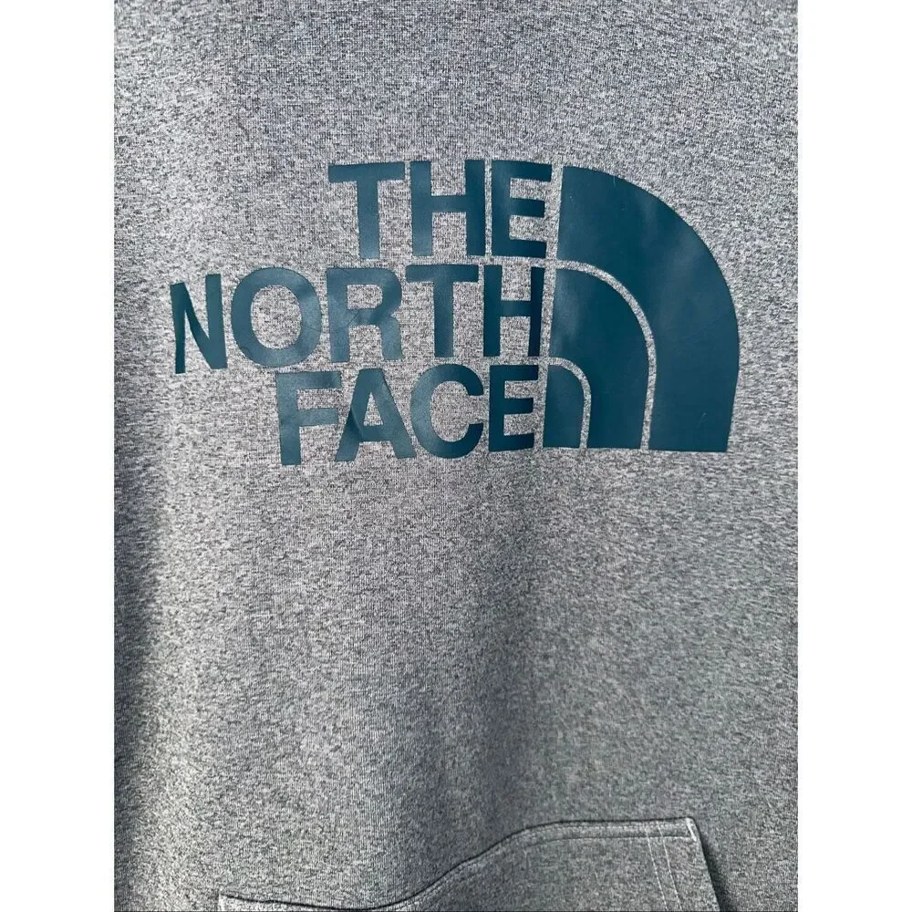 The North Face Half Dome Pullover Hoodie Men’s Medium Gray Teal Logo